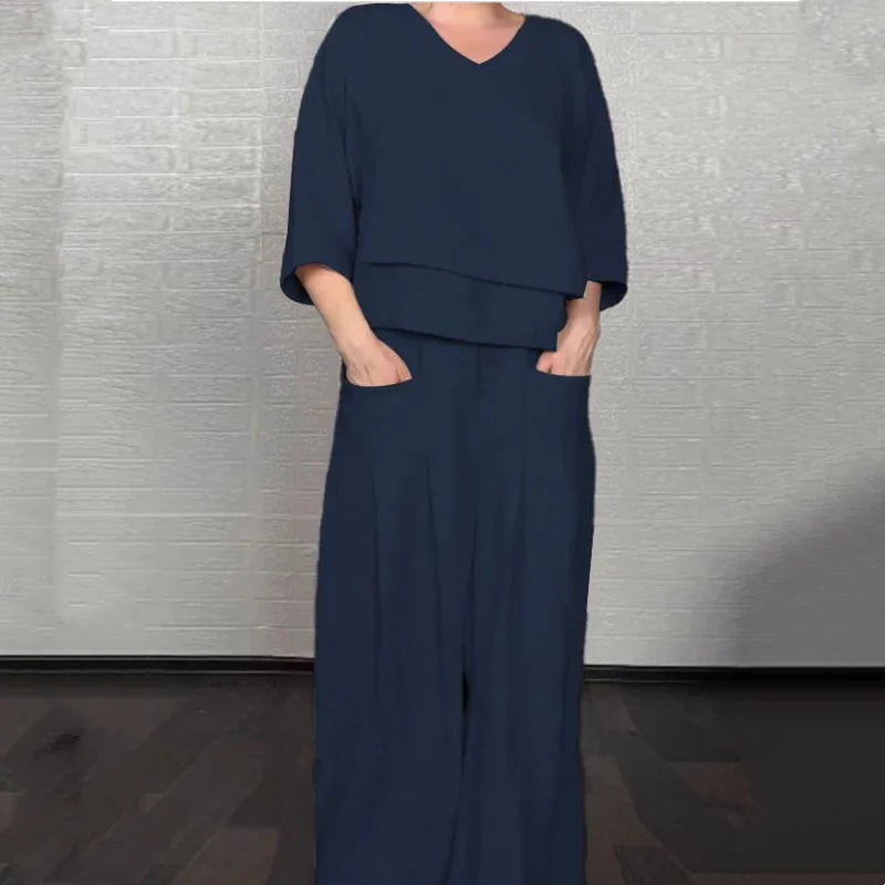 Completo Due Pezzi Fluido Stile Minimal